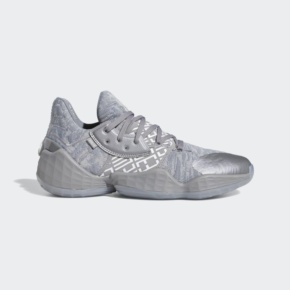 Adidasi Baschet Adidas Harden Vol. 4 Barbati Romania - Gri/Albi/Gri EH2412